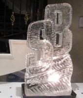 Interlocking Initials Vodka Luge or Ice Sculpture