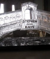 Personalised Joining Bridge Ice Sculpture