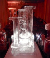 Initials Ice Sculpture