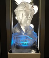 Diamond bling ice sculpture