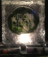 Mon Epris Ice Sculpture for product launch