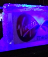 Virgin media christmas party logo double luge for party