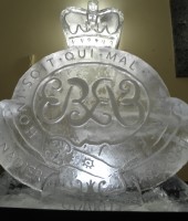 Military cap badge luge